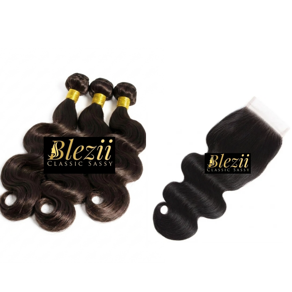 Virgin  Hair 3 Bundle and  5X5 HD Closure