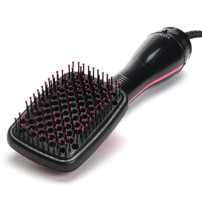 2 in 1 Multifunctional Hot Air Brush Comb Straightener