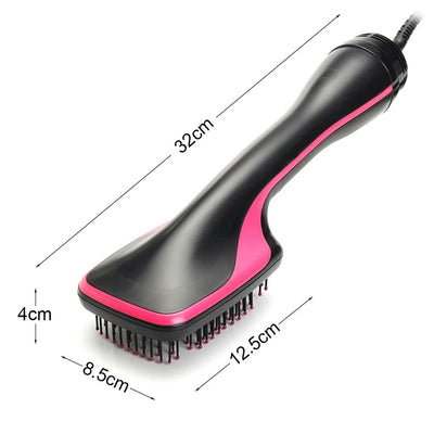2 in 1 Multifunctional Hot Air Brush Comb Straightener