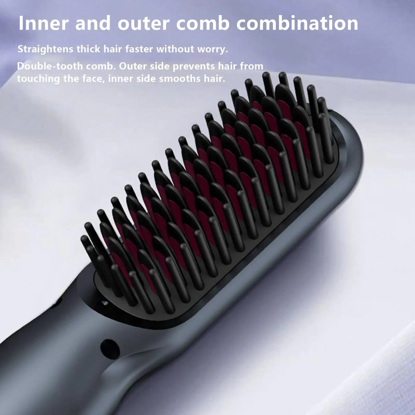 3 Temps Negative Ion Hot Brush Hair Straightener