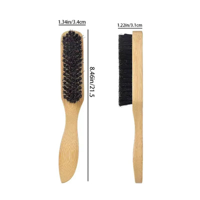 Boar Bristle Slick Back Hair Brush for Sleek Ponytail Bun