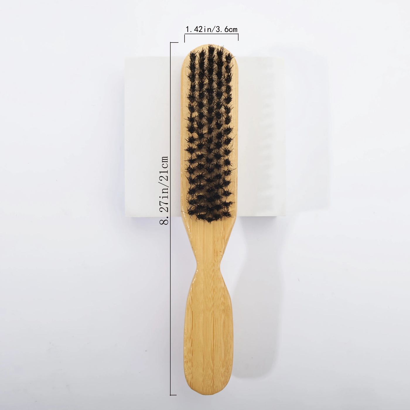 Boar Bristle Slick Back Hair Brush for Sleek Ponytail Bun