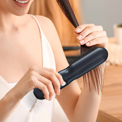 3 Temps Negative Ion Hot Brush Hair Straightener