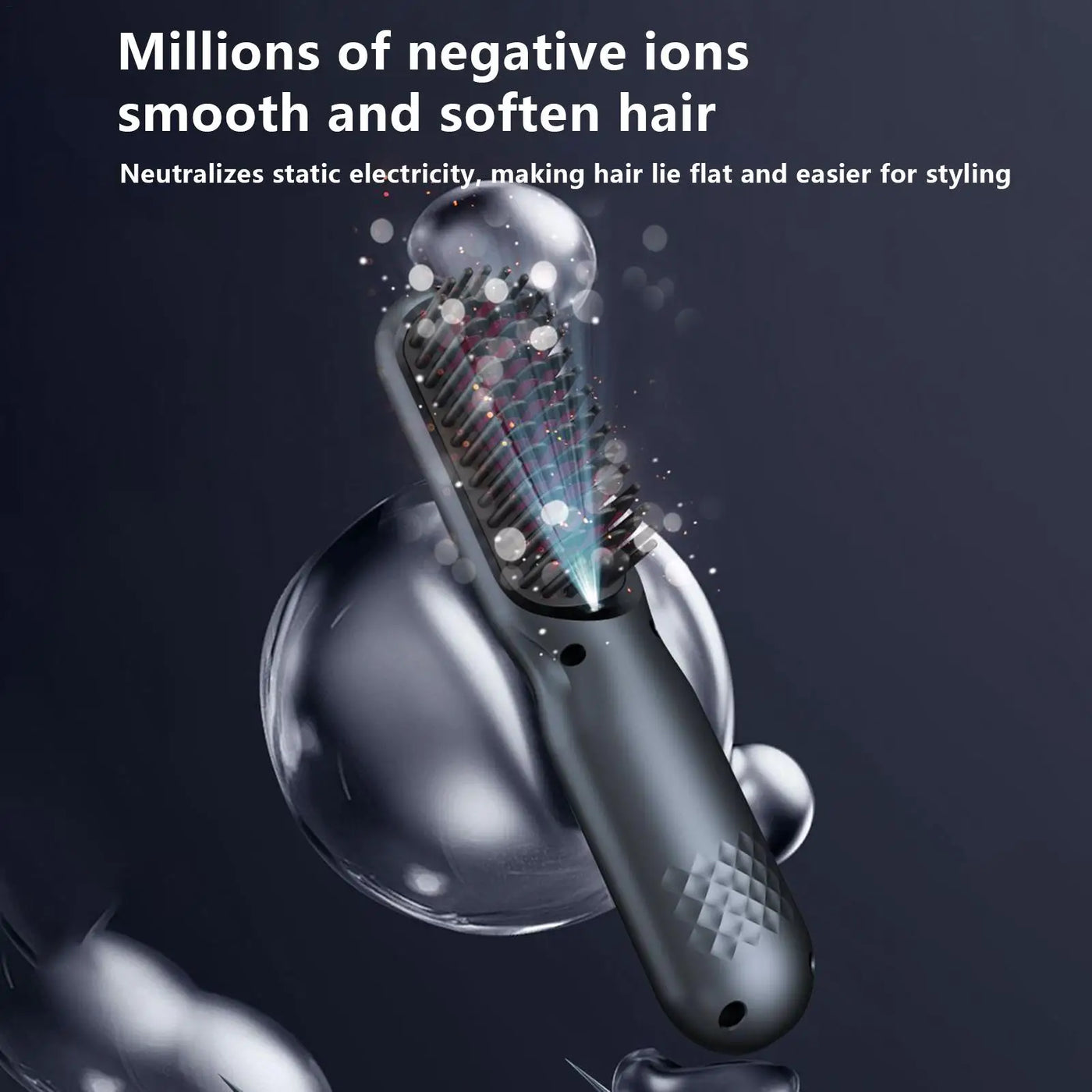 3 Temps Negative Ion Hot Brush Hair Straightener