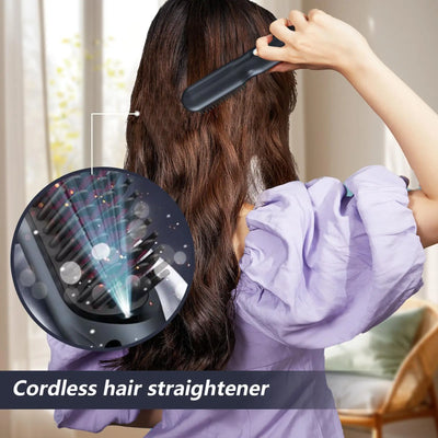3 Temps Negative Ion Hot Brush Hair Straightener