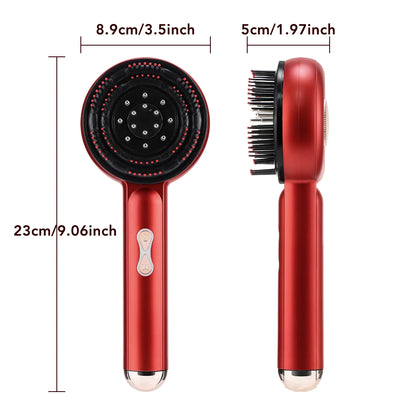 Electric Hair Regrowth Brush with Infrared Light Machine Acupoint Scalp Massage