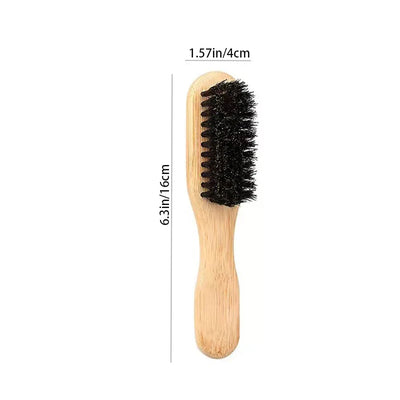 Boar Bristle Slick Back Hair Brush for Sleek Ponytail Bun