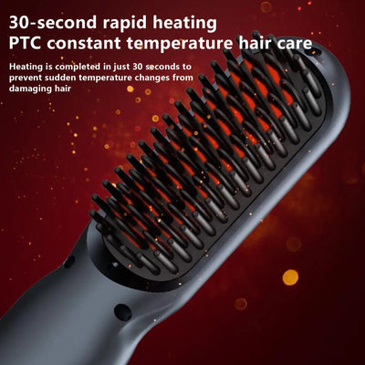 3 Temps Negative Ion Hot Brush Hair Straightener