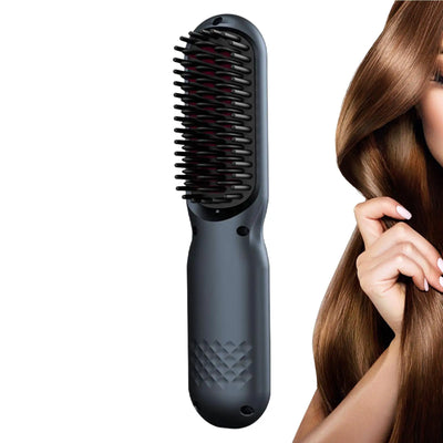 3 Temps Negative Ion Hot Brush Hair Straightener