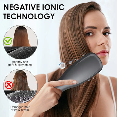 Hot Air Comb Styling Comb for Straight Curly Electric Hot Air Brush