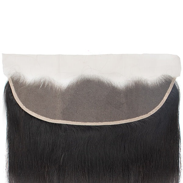 Unprocessed 4 Straight Human Hair Bundles With 13x4 Frontal