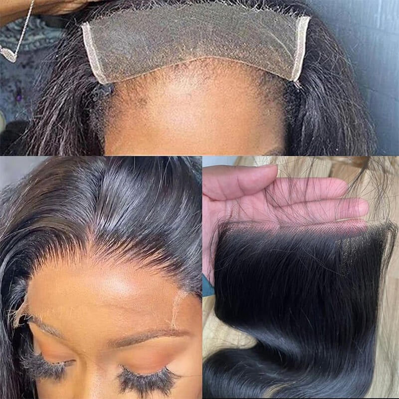 Body wave 6*4 Lace HD Closure Natural Color Human Hair