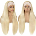 613 Honey Blonde Headband Wig Straight Human Hair