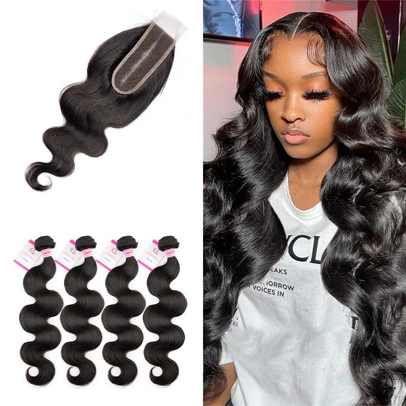 4 Bundles with 2x6 Closure Hair Deal -Fast Delivery