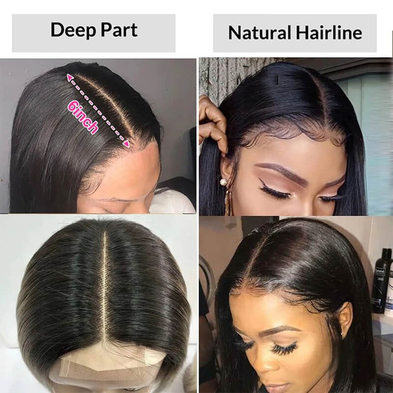 2x6 Straight Kim K Lace Closure Virgin Human Hair Middle Part