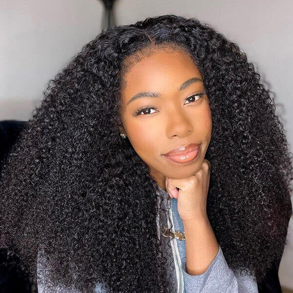 Curly 5X5 Hd Lace Human Hair Wig With 4C Edges Hairline