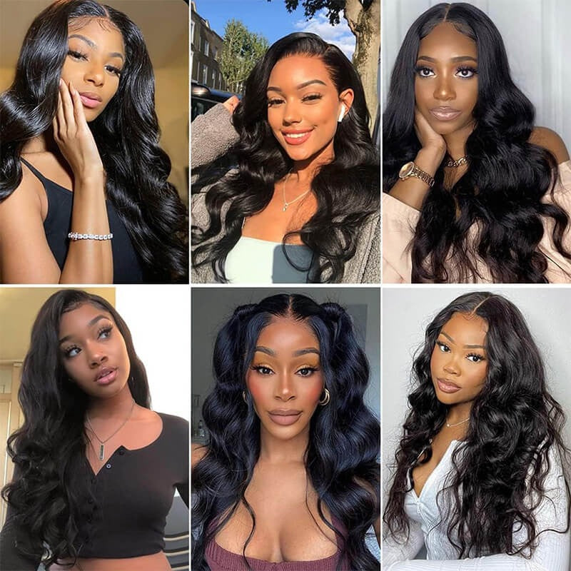 Body wave 6*4 Lace HD Closure Natural Color Human Hair