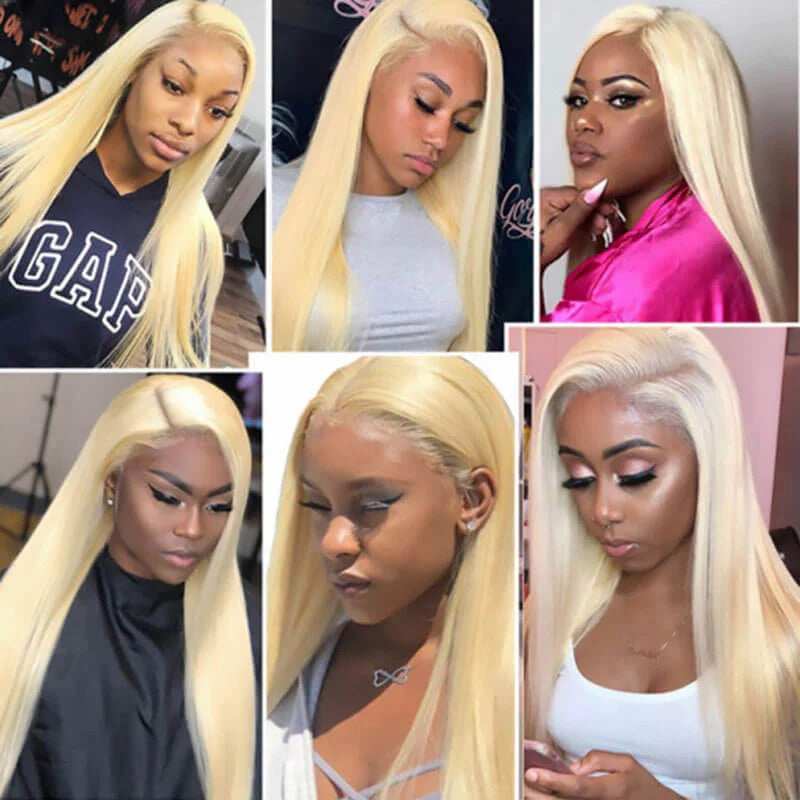 Virgin Brazilian 613 Blonde Straight 4X4 Lace Closure