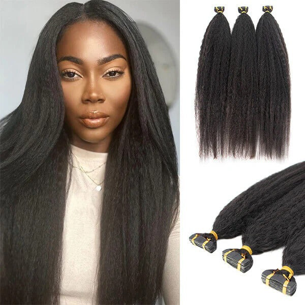 Premium Remy Tape In Hair Extensions Near Me | 100G Yaks Straight