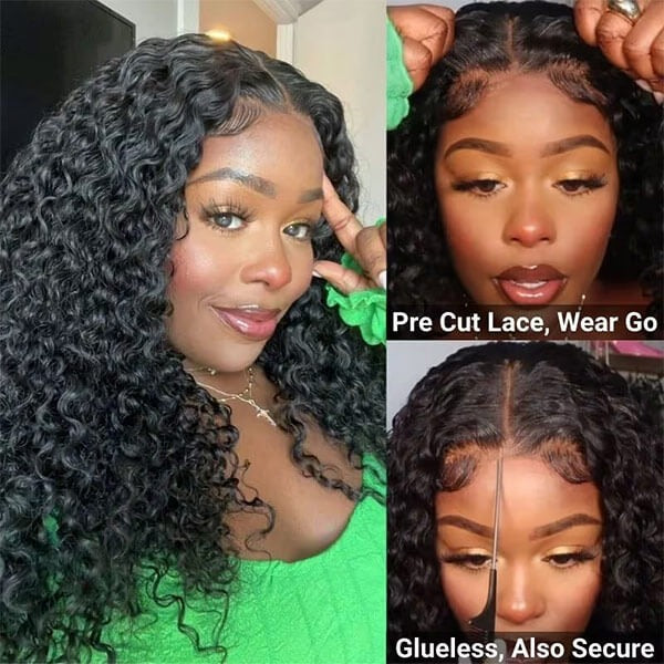 Curly Glueless 4X4 Hd Lace Closure Wig Styles For Women