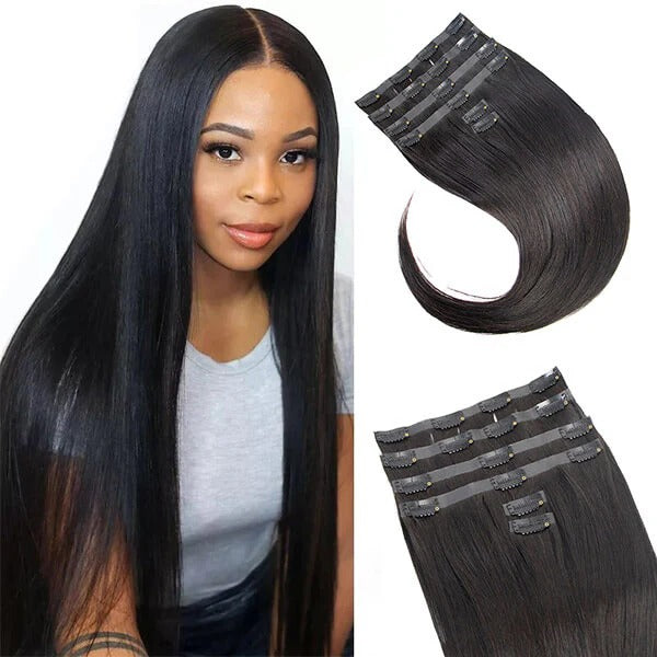 Best Seamless Clip In Natural Hair Extensions
