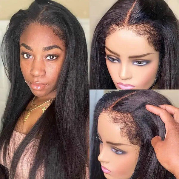 4C Edges Straight 5X5 Hd Lace Wig Human Hair
