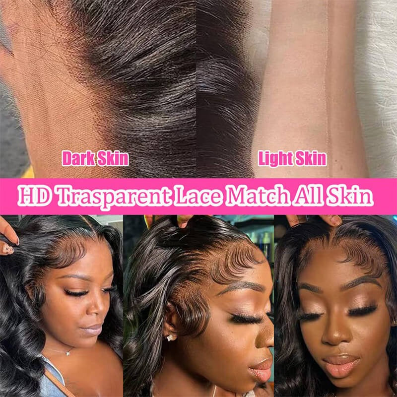 Wear Go Body Wave 13x4 Lace Front Wigs Pre Cut HD Lace Glueless Wig Natural