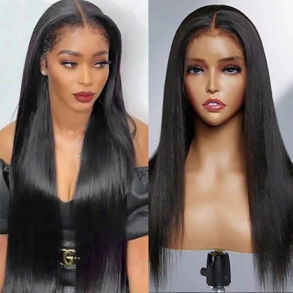 4C Edges 13X4 Hd Lace Front Wig Straight Human Hair