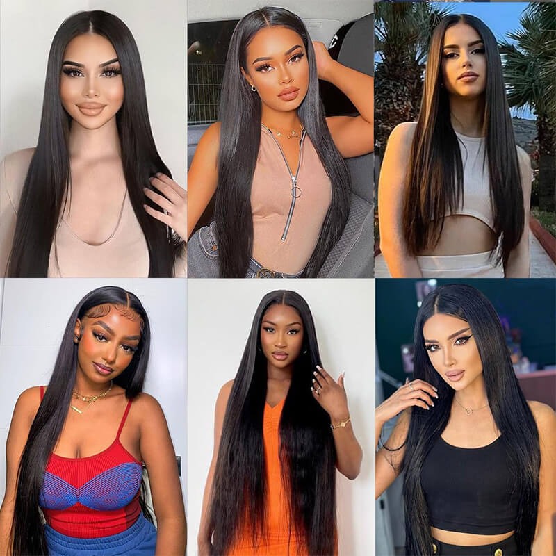 2x6 Straight Kim K Lace Closure Virgin Human Hair Middle Part