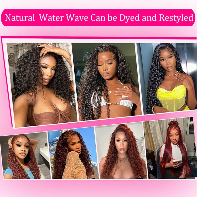 Wear Go water wave Lace Wigs Glueless Pre Cut 13x4 HD Lace Wigs Beginner Friendly
