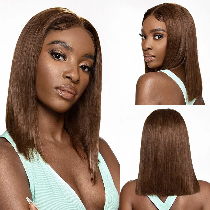 Best Quality 2x6 Transparent Closure Lace Bob Straight Color Wigs