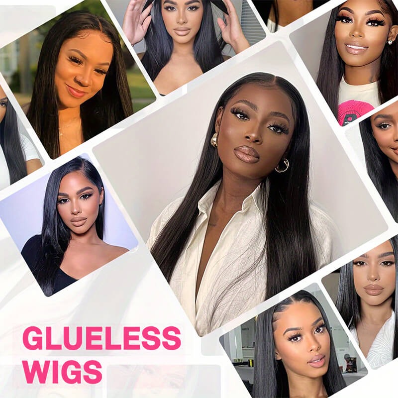 Silky Straight Wear Go Glueless 13x4 HD Lace Front Wig