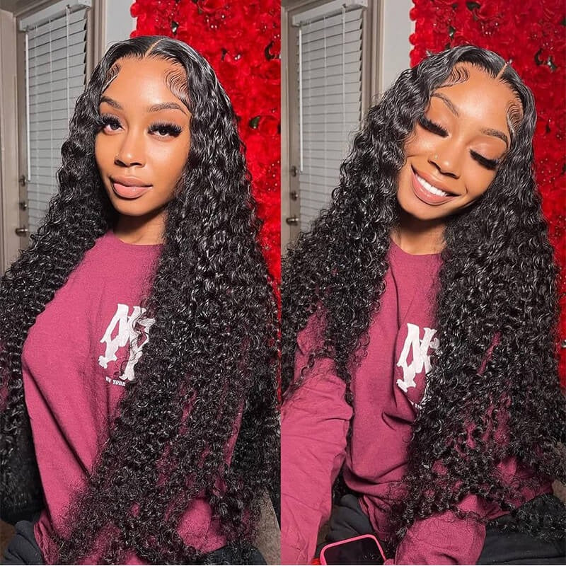 Cambodian Deep Wave All Virgin 4 Hair Bundle Deals With 2X6 Closure