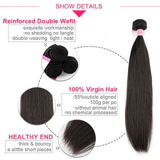 Best Straight Brazilian Hair 3 Bundles For Black Women
