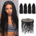 Water Wave 4 Bundles Deals Virgin Hair With 13x4 Lace Frontal