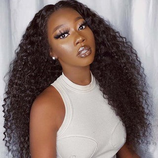 3 Bundle Deals Jerry Curly Virgin Human Hair Of Natural Black