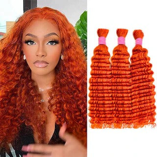 #350 Ginger Deep Bulk Human Hair