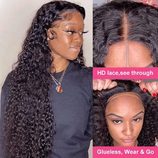 Curly Glueless 4X4 Hd Lace Closure Wig Styles For Women