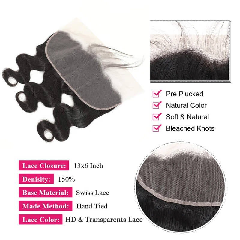 Malaysian 13X6 Lace Frontal Sew In Body Wave Near Me