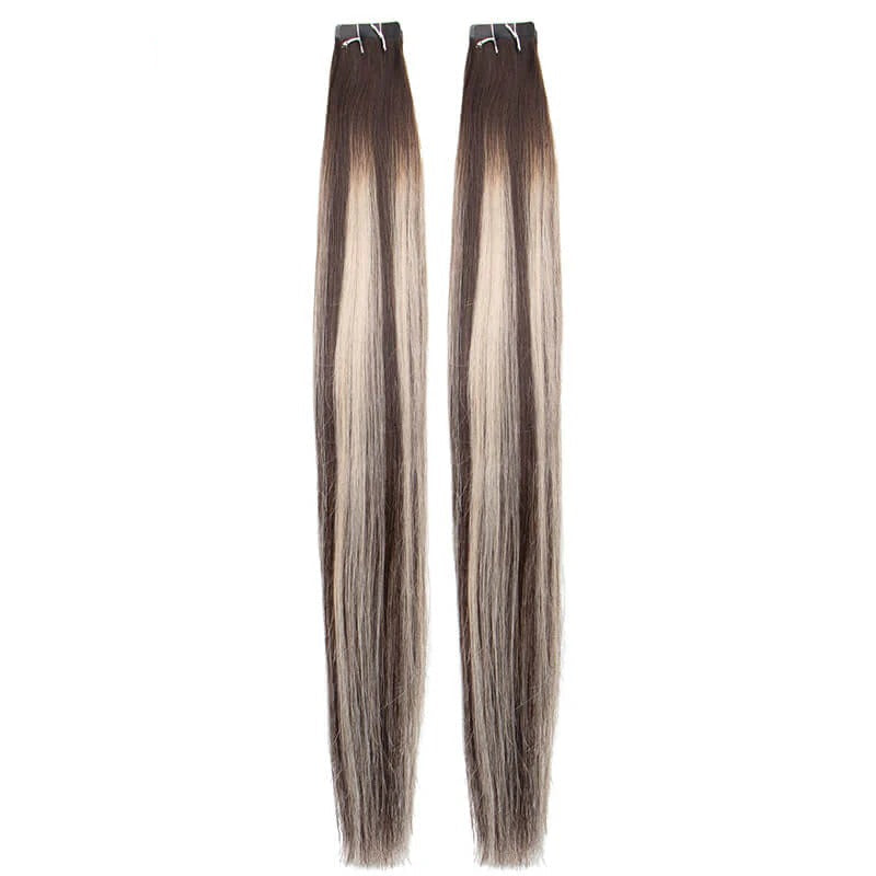 tape ins with hair on top