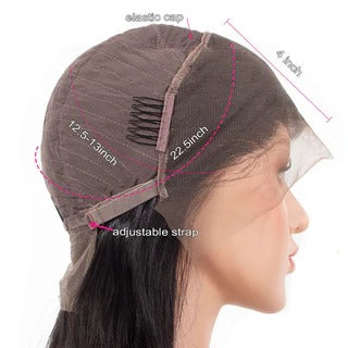 Short Straight Bob Wig with Pre Plucked Hairline for women