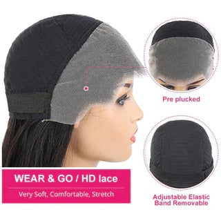 Wear Go Jerry Curly 13x4 Hd Lace Front Glueless Wigs Pre Cut Lace with Natural Hairline