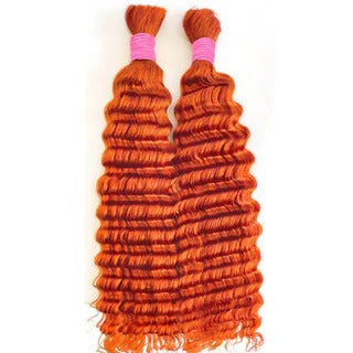 #350 Ginger Deep Bulk Human Hair