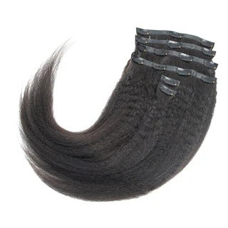Good Quality Yaki Straight Seamless Clip In Hair Extensions