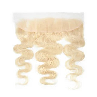 Color 613 Body Wave 3 Bundles With 13*4 Lace Frontal Blonde Hair