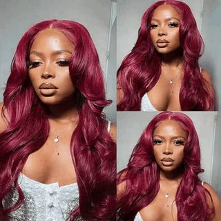 2026 99J Color 13x4 Body Wave Lace Wigs Human Hair for Sale