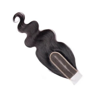 Body Wave Hair 2x6 Lace Closure Middle Part Human Hair
