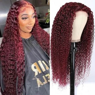 2026 99J 13x4 Lace Frontal Wig Deep Wave Human Hair for Women