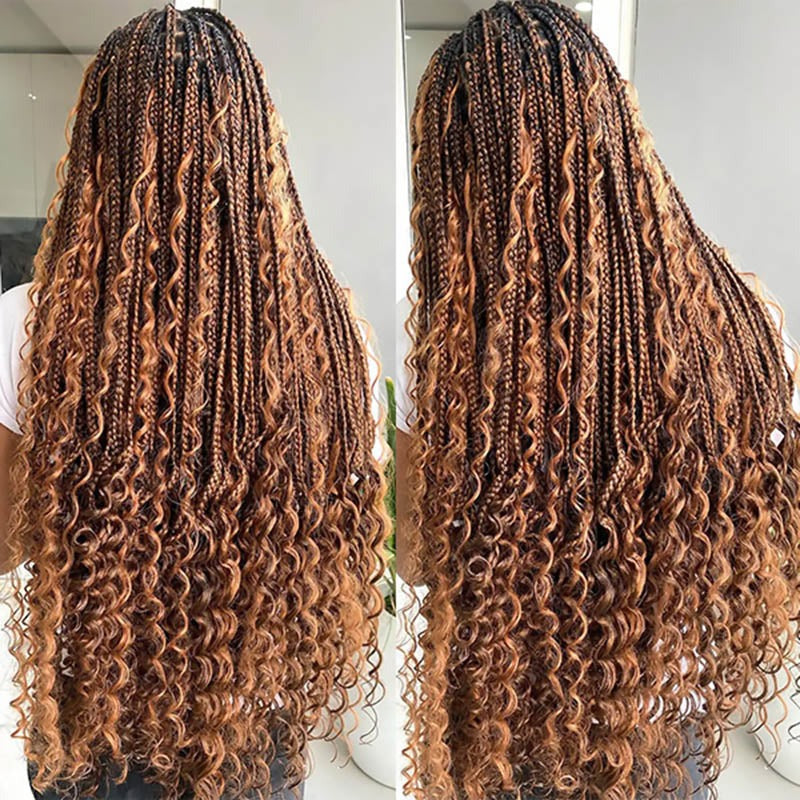 #30 Brown Deep Wave No Weft Bulk Human Hair