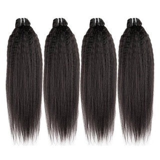 All Kinky Straight Virgin Hair 4 Bundle Deals
